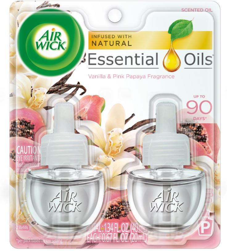 AIR WICK Scented Oil  Vanilla  Pink Papaya Discontinued